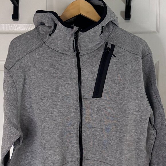 C9 by Champion Heather Grey Zip-up Cotton/Synthetic Hoodie + Added Features, XL - Picture 1 of 4